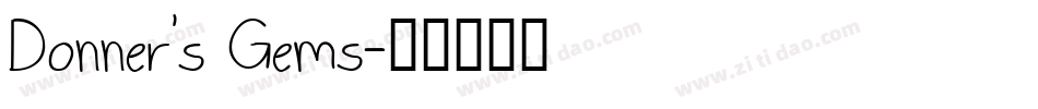 Donner's Gems字体转换